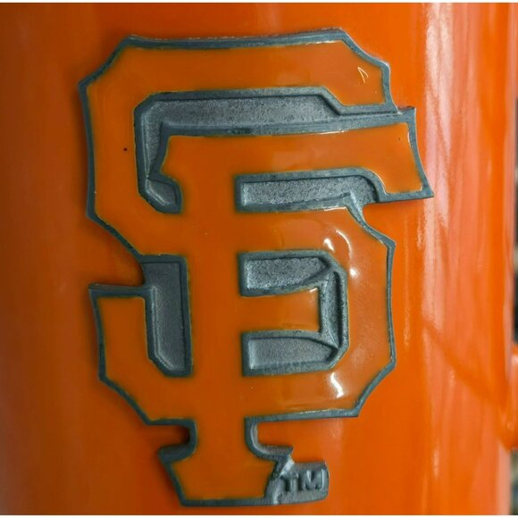 Pair (2) San Francisco Giants 3D Metal Emblem Mug 2012 Great American Products - Picture 3 of 13